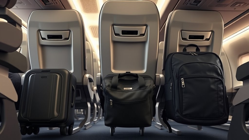 under seat baggage size guidelines