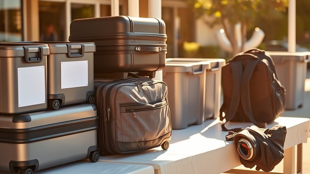 use clean functional luggage