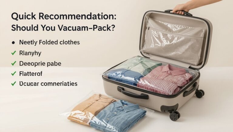 vacuum pack soft clothing items