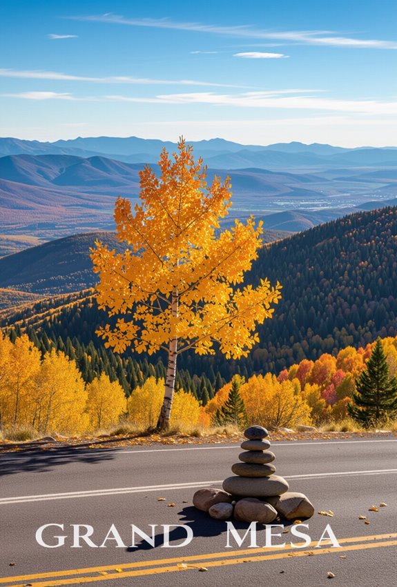 vibrant autumn mountain vistas